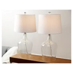 Set Of 2 Delmore Glass Table Lamp Clear - Abbyson Living -Safavieh Store GUEST 0022d928 9c54 49bf a136 c87f007bcc4d