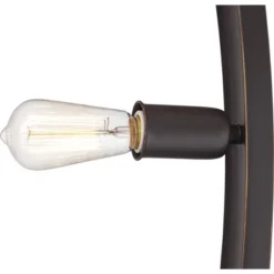 Franklin Iron Works Arcos Industrial Arc Floor Lamp 71" Tall Bronze Brown Metal Dimmable LED Decor For Living Room Reading Bedroom Office House Home -Safavieh Store GUEST 0089ead0 b0c1 45f8 9a2d 3788cbc72867