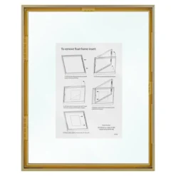 8" X 10" Float Thin Metal Gallery Frame Brass - Project 62™ -Safavieh Store GUEST 00dedfe9 d7c0 48ee b019 54278066436b