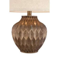 360 Lighting Accent Urn Table Lamp With USB Charging Port 22" High Warm Bronze Drum Shade For Living Room Desk Bedroom House -Safavieh Store GUEST 017a5588 b241 459f 9359 e33c40620938