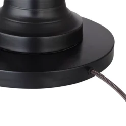 360 Lighting Spenser Rustic Farmhouse Floor Lamp 58" Tall Oiled Bronze Metal Off White Linen Empire Shade For Living Room Bedroom Office House Home -Safavieh Store GUEST 02251c4c 0371 4f18 baf1 1a036ee2eaa7