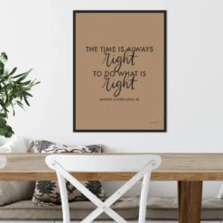 18" X 24" Words Of Wisdom IV Black - The Time Is Right By Becky Thorns Framed Canvas Wall Art Black - Amanti Art -Safavieh Store GUEST 07d81093 4054 445d 990c e7a342146d79