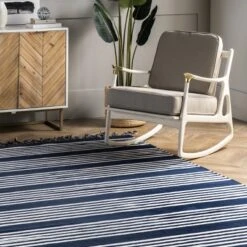 NuLOOM Rowen Striped Cotton Tassel Area Rug -Safavieh Store GUEST 07f5f565 e439 4ae5 9639 397d79f07d39