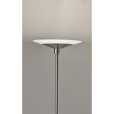 Solar Torchiere (Includes LED Light Bulb) Silver - Adesso 4 Solar Torchiere (Includes LED Light Bulb) Silver - Adesso - Image 2