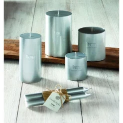 Tagltd Metallic Pillar Candle 3X3