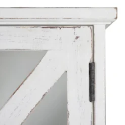 21" X 6" X 20" Hutchins Decorative Rustic Wood Wall Cabinet White - Kate & Laurel All Things Decor -Safavieh Store GUEST 0bd76767 d5bf 45b4 a740 1c5d6f8ca354