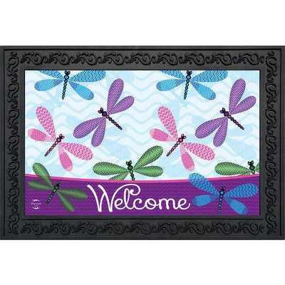 Briarwood Lane Welcome Dragonflies Spring Doormat Everyday Indoor Outdoor 30" X 18" 3 Briarwood Lane Welcome Dragonflies Spring Doormat Everyday Indoor Outdoor 30" X 18"