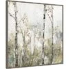 30" X 30" Soft Birch Forest II By Allison Pearce Framed Canvas Wall Art Print - Amanti Art