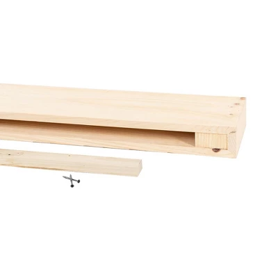 Modern Ember Vara Wood Mantel Shelf - Features Knots And Natural Distresssing 9 Modern Ember Vara Wood Mantel Shelf - Features Knots And Natural Distresssing - Image 7