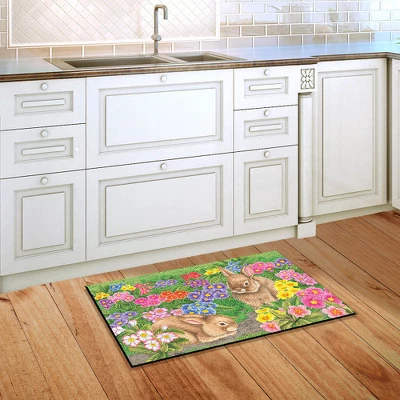 Briarwood Lane Bunny Friends Easter Doormat Spring Floral Bunnies Indoor Outdoor 30" X 18" 4 Briarwood Lane Bunny Friends Easter Doormat Spring Floral Bunnies Indoor Outdoor 30" X 18" - Image 2