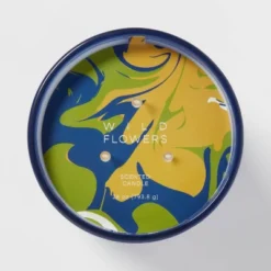 28oz Glass Wildflowers Candle Blue - Opalhouse™ -Safavieh Store GUEST 10b97f8f e2e9 465e 9bb9 54d91fb01691