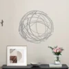 LuxenHome Silver Metal Abstract Swirl Round Wall Art Decor -Safavieh Store GUEST 10fc6300 a92b 4ac5 9d70 1c1279173bf6