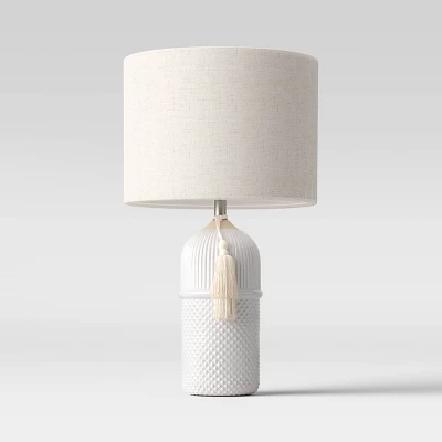 Large Assembled Ceramic Table Lamp White - Threshold™ 8 Large Assembled Ceramic Table Lamp White - Threshold™ - Image 6
