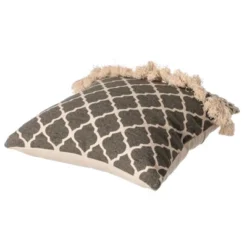 DEERLUX 16" Handwoven Cotton Throw Pillow Cover With Ogee Pattern And Tasseled Top 13 DEERLUX 16" Handwoven Cotton Throw Pillow Cover With Ogee Pattern And Tasseled Top -Safavieh Store GUEST 121bdec7 c292 45ff be41 db7b4afd18bd