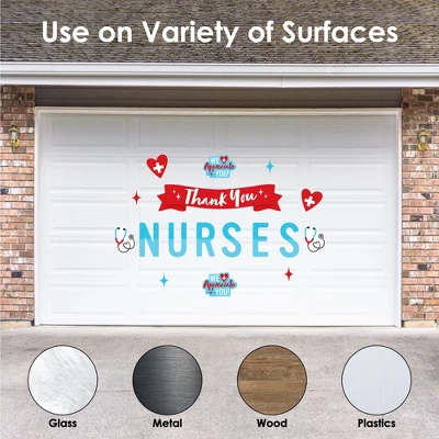 Big Dot Of Happiness Thank You Nurses - Peel And Stick Nurse Appreciation Week Decoration - Wall Decals Backdrop 3 Big Dot Of Happiness Thank You Nurses - Peel And Stick Nurse Appreciation Week Decoration - Wall Decals Backdrop