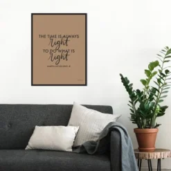 18" X 24" Words Of Wisdom IV Black - The Time Is Right By Becky Thorns Framed Canvas Wall Art Black - Amanti Art -Safavieh Store GUEST 138389d9 782f 4d80 8e12 b3071c20f985