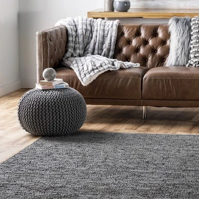 NuLOOM Sabby Hand Woven Leather Flatweave Area Rug 10 NuLOOM Sabby Hand Woven Leather Flatweave Area Rug - Image 8