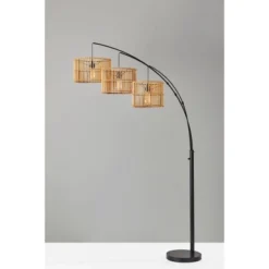 82" Cabana Collection 3-Arm Arc Lamp Black - Adesso -Safavieh Store GUEST 152943ce d9eb 4f23 912a 9bea5d09a560