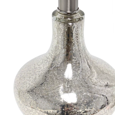 Paseo Mercury Table Lamp With Fabric Shade Silver - Lalia Home 4 Paseo Mercury Table Lamp With Fabric Shade Silver - Lalia Home - Image 2