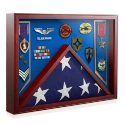 Reminded Military Shadow Box Display Case For Medals & Burial Flag - Solid Wood Cabinet With Velvet Insert 17 Reminded Military Shadow Box Display Case For Medals & Burial Flag - Solid Wood Cabinet With Velvet Insert -Safavieh Store GUEST 170cfdba 8b78 4d32 b3ae e12445ad7fb2