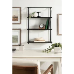 21" X 32" Walters Wood/Metal 3 Tier Shelving Black - Kate & Laurel All Things Decor -Safavieh Store GUEST 1766685c 816c 4935 9de9 a548f8b6909d