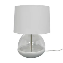 Glass Mixed Material Table Lamp Gray (Includes LED Light Bulb) - Threshold™ -Safavieh Store GUEST 17b066c2 77d6 4bca a32a b23c458c85da