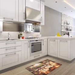 World Rug Gallery Village Restaurant Scenery Anti-fatigue Kitchen Mat -Safavieh Store GUEST 1819832e f858 4b76 b314 651853ff6c21