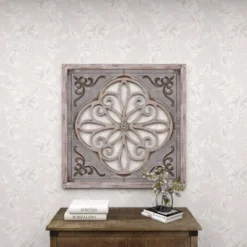 Farmhouse Wood Wall Decor Gray - Olivia & May -Safavieh Store GUEST 18ea5f3f bfc5 465b 844c f5ed1001b3da