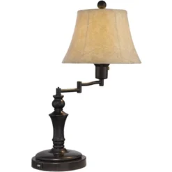 Regency Hill Traditional Swing Arm Desk Table Lamps 21.75" High Set Of 2 With USB Port Bronze Metal Faux Leather Shade For Living Room Bedroom 11 Regency Hill Traditional Swing Arm Desk Table Lamps 21.75" High Set Of 2 With USB Port Bronze Metal Faux Leather Shade For Living Room Bedroom -Safavieh Store GUEST 1a43c8ca b68b 44ad b5fb d7fad21033cb