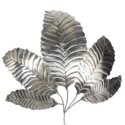 Glam Stainless Steel Floral Wall Decor Silver - Olivia & May -Safavieh Store GUEST 1a544aea 9e86 401e aa3b 13f1afb86acc