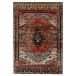 Cicero Indoor/Outdoor Medallion Area Rug Orange - Jaipur Living -Safavieh Store GUEST 1a83ac7b cc9b 4be7 8253 5588f53384ac