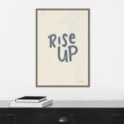 16" X 23" Rise Up II Neutral By Becky Thorns Framed Canvas Wall Art Gray Wash - Amanti Art -Safavieh Store GUEST 1b5d5102 32a5 4808 aeff 8a00afe014ce