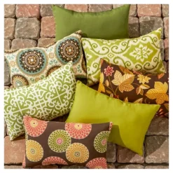 Set Of 2 Shoreham Ikat Outdoor Rectangle Throw Pillows - Kensington Garden -Safavieh Store GUEST 1b657c8c fd46 405b ba17 18168d4d4d62