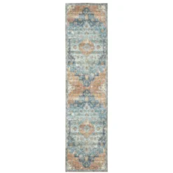 Marcel Bohemian Border Medallion Area Rug Orange/Blue - Captiv8e Designs -Safavieh Store GUEST 1bec654a fc3c 4e2e 9096 9bcebf38bc33