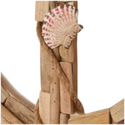 Wood Anchor Handmade Driftwood Inspired Wall Decor With Shell And Rope Accent Brown - Olivia & May -Safavieh Store GUEST 1bedfd09 3a78 4b1e 95b5 6d8755271a8b