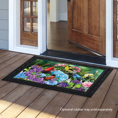 Briarwood Lane Feathered Friends Spring Doormat Birds Floral Indoor Outdoor 30" X 18" 4 Briarwood Lane Feathered Friends Spring Doormat Birds Floral Indoor Outdoor 30" X 18" - Image 2