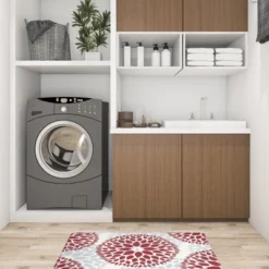 World Rug Gallery Modern Floral Circles Anti Fatigue Standing Mat -Safavieh Store GUEST 1cb03a8c 29db 4dfd aec2 76ce794a05c7