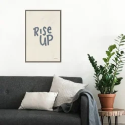16" X 23" Rise Up II Neutral By Becky Thorns Framed Canvas Wall Art Gray Wash - Amanti Art -Safavieh Store GUEST 1dca49b6 1abd 4ce4 bacd 235a765a40d7