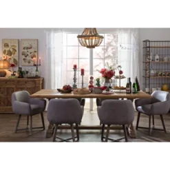 Wood/Metal Framed Chandelier With Wood Bead Draping Cream - Storied Home -Safavieh Store GUEST 1e3e27ad b75c 4791 aba3 110ca6741adb