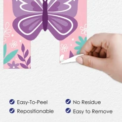 Big Dot Of Happiness Beautiful Butterfly - Peel And Stick Floral Birthday Party Large Banner Wall Decals - Happy Birthday -Safavieh Store GUEST 1f2e89ed 2545 431e 9bdf f76a88eb1375