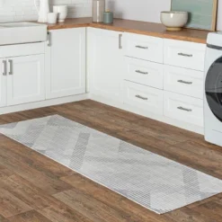 NuLOOM Azzie Modern Zig Zag Machine Washable Area Rug