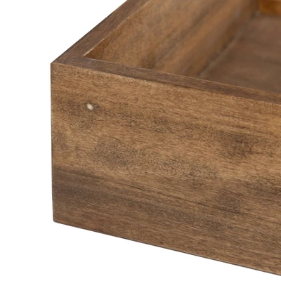 4.5" X 2.2" 2pk Levie Floating Corner Wooden Wall Shelf Set - Kate & Laurel All Things Decor 4 4.5" X 2.2" 2pk Levie Floating Corner Wooden Wall Shelf Set - Kate & Laurel All Things Decor - Image 2