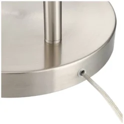 360 Lighting Cora Modern Arc Floor Lamp Standing 72" Tall Brushed Nickel Metal White Linen Drum Shade For Living Room Reading Bedroom Office House -Safavieh Store GUEST 2196e288 3594 4f87 a98b 21fe394725a3