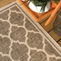 Trebol Moroccan Trellis Textured Weave Indoor/Outdoor Area Rug - JONATHAN Y -Safavieh Store GUEST 226f9d9e d263 41cd 8fde 6184b75a6093