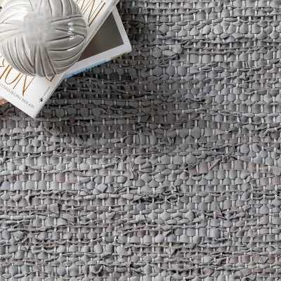 NuLOOM Sabby Hand Woven Leather Flatweave Area Rug 7 NuLOOM Sabby Hand Woven Leather Flatweave Area Rug - Image 5