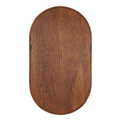 16" X 28" Hutton Wood Capsule Decorative Wall Shelf Walnut Brown - Kate & Laurel All Things Decor 5 16" X 28" Hutton Wood Capsule Decorative Wall Shelf Walnut Brown - Kate & Laurel All Things Decor - Image 3