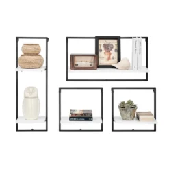 4pc Framed Wall Shelf Set White - Danya B. -Safavieh Store GUEST 2873d382 9792 434f b61b f4e1486f23e5