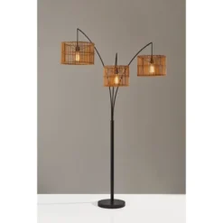82" Cabana Collection 3-Arm Arc Lamp Black - Adesso -Safavieh Store GUEST 2c36ef26 ab03 43fc 9cab 87550266dec7