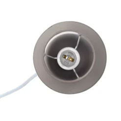 8.66" Petite Ceramic Orb Base Bedside Table Desk Lamp With Matching Tapered Drum Fabric Shade Gray - Creekwood Home -Safavieh Store GUEST 2d136125 50c7 46c3 8823 d8fda70c40fe