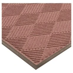 2'x3' Solid Diamond Doormat Burgundy/Black - HomeTrax -Safavieh Store GUEST 2e614497 726c 495d a83d aa5a408ce894